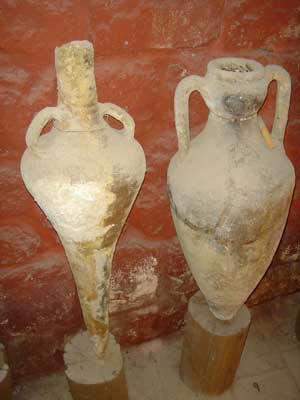Amphoras found locally